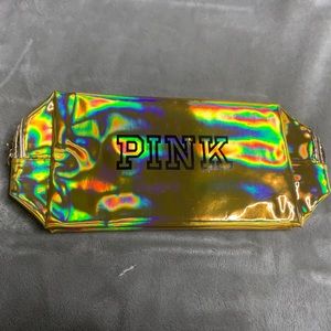 PINK MAKEUP BAG (comes with wrist strap)